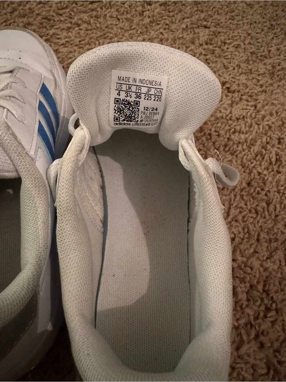 adidas clean white